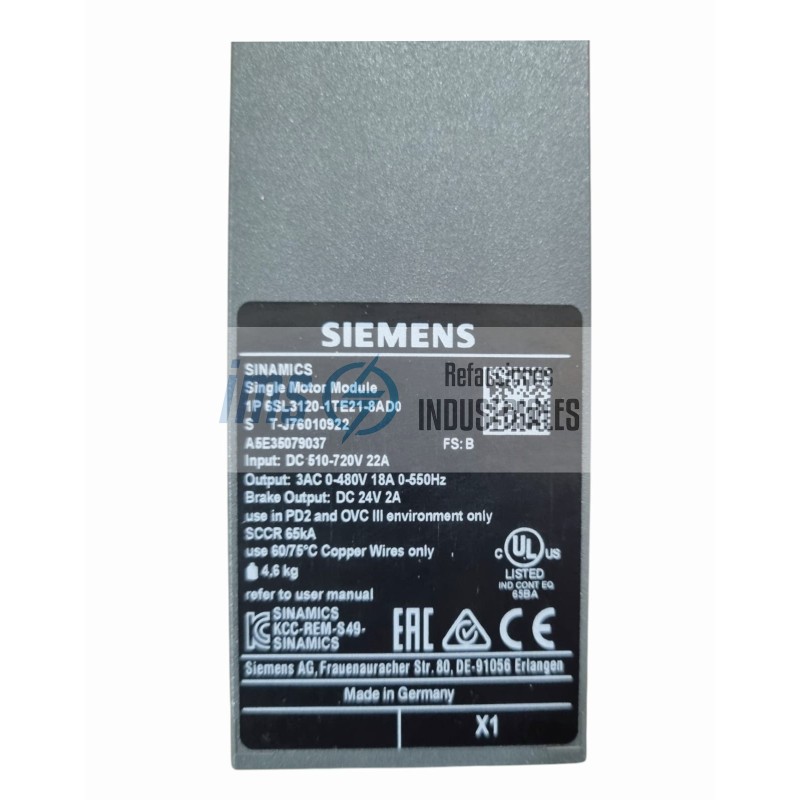 6SL3120-1TE21-8AD0
