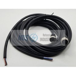 M12 CONNECTOR 4 PINS 2 METERS CABLE