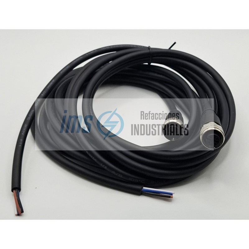 M12 CONNECTOR 4 PINS 2 METERS CABLE