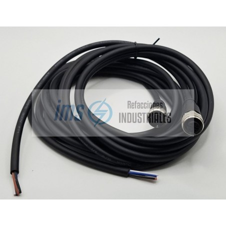 M12 CONNECTOR 4 PINS 2 METERS CABLE